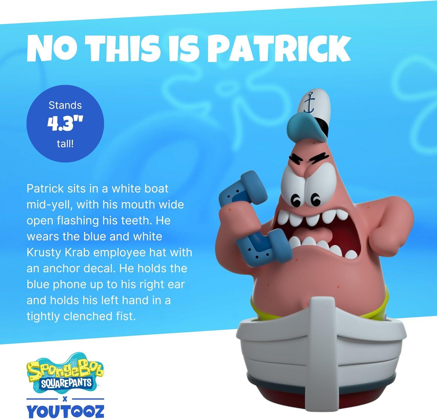 imageYoutooz Savage Patrick Vinyl Figure Limited Edition Collectible Toy 48 Stylized Figurine Premium Display Art Toy Gift for Fans amp CollectorsNo This is Patrick