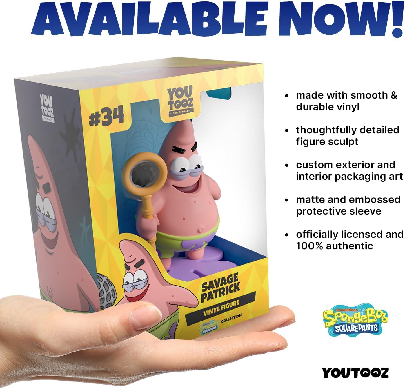 imageYoutooz Savage Patrick Vinyl Figure Limited Edition Collectible Toy 48 Stylized Figurine Premium Display Art Toy Gift for Fans amp CollectorsSavage Patrick