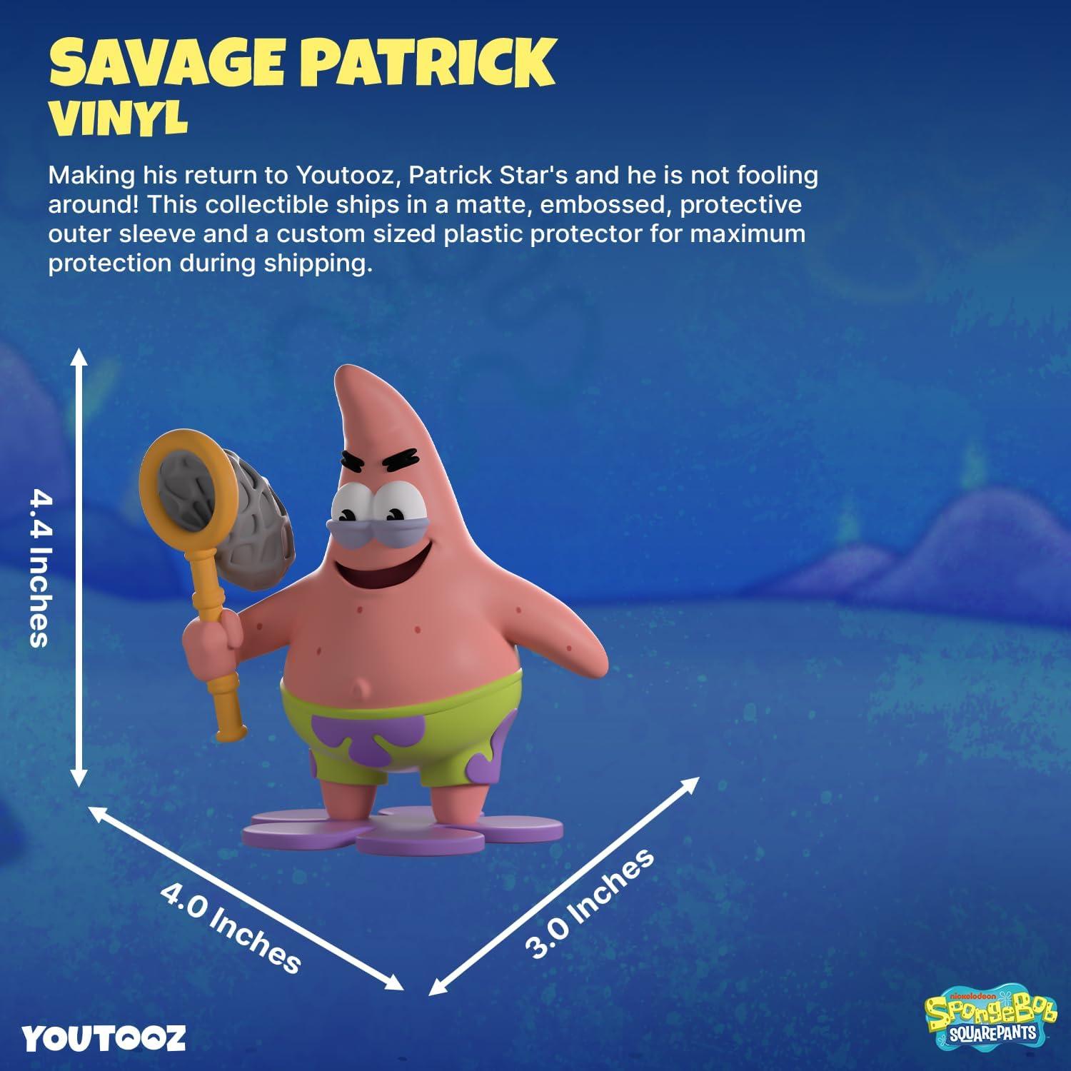 imageYoutooz Savage Patrick Vinyl Figure Limited Edition Collectible Toy 48 Stylized Figurine Premium Display Art Toy Gift for Fans amp CollectorsSavage Patrick