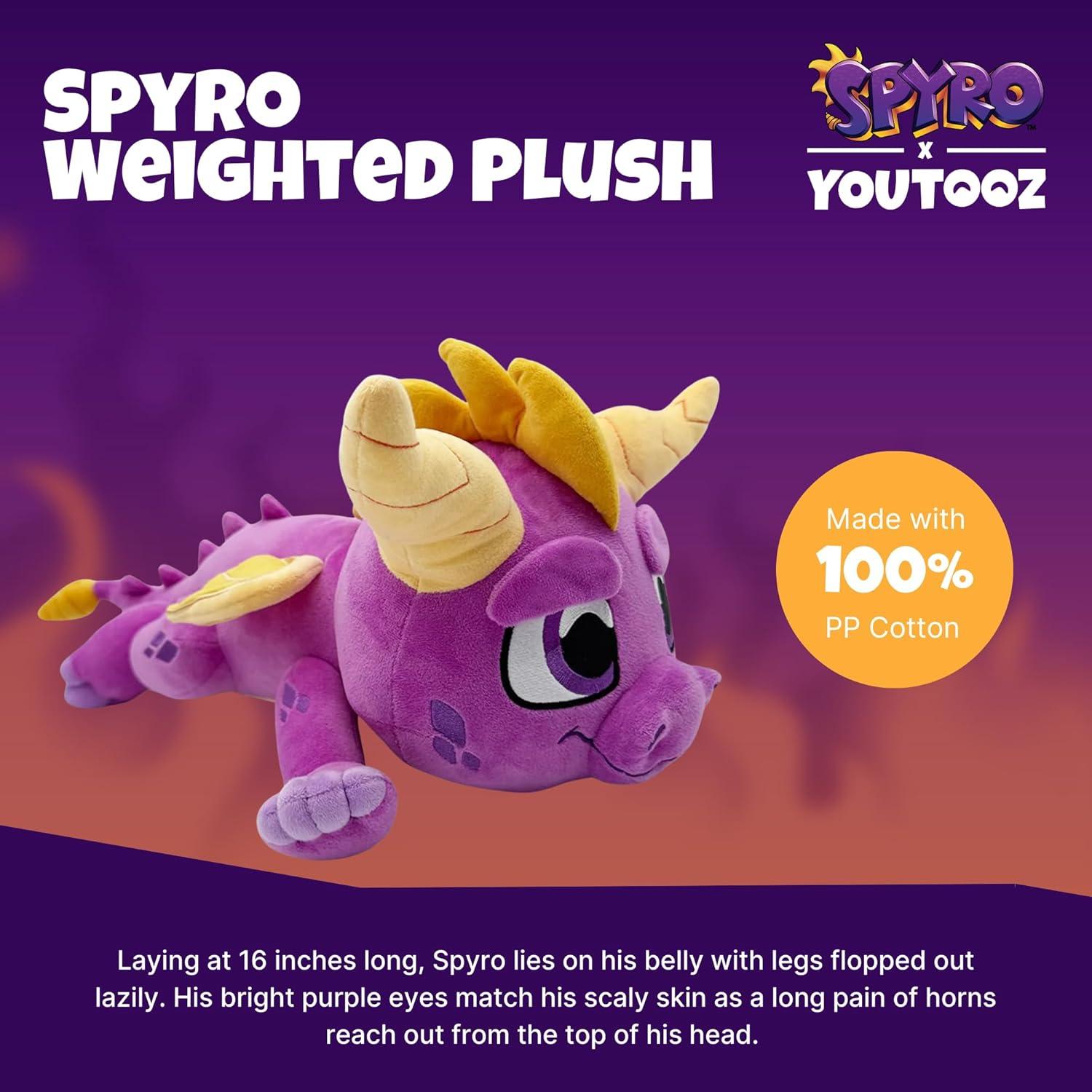 imageYoutooz Weighted Spyro Plush 16 Collectible Heavy Spyro Plushie Cuddly and Soft Weighted Stuffed Animal