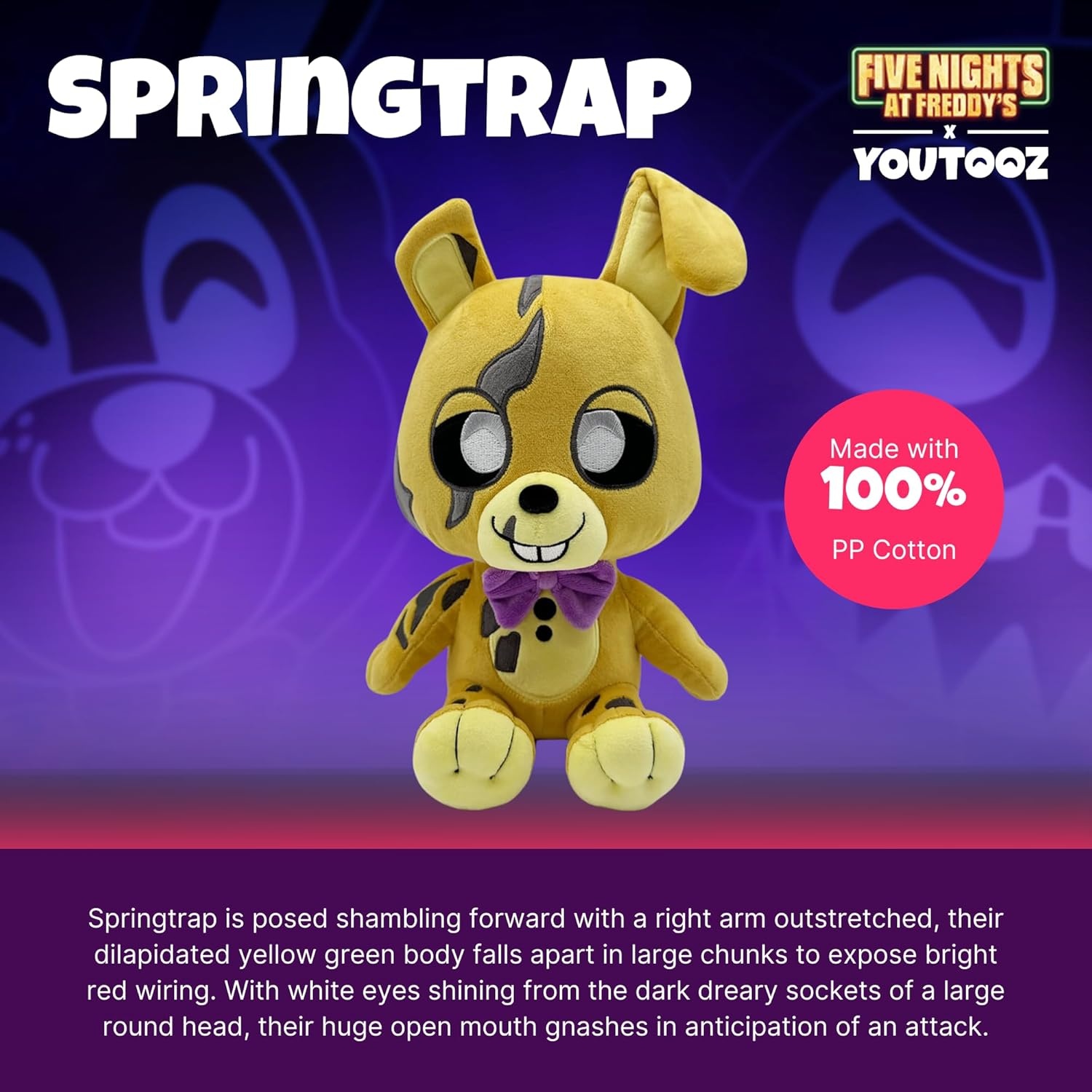 imageYoutooz Springtrap Plush 9 Inch FNAF Movie Collectible Stuffed Springtrap from FNAF Movie Plush CollectionSpringtrap