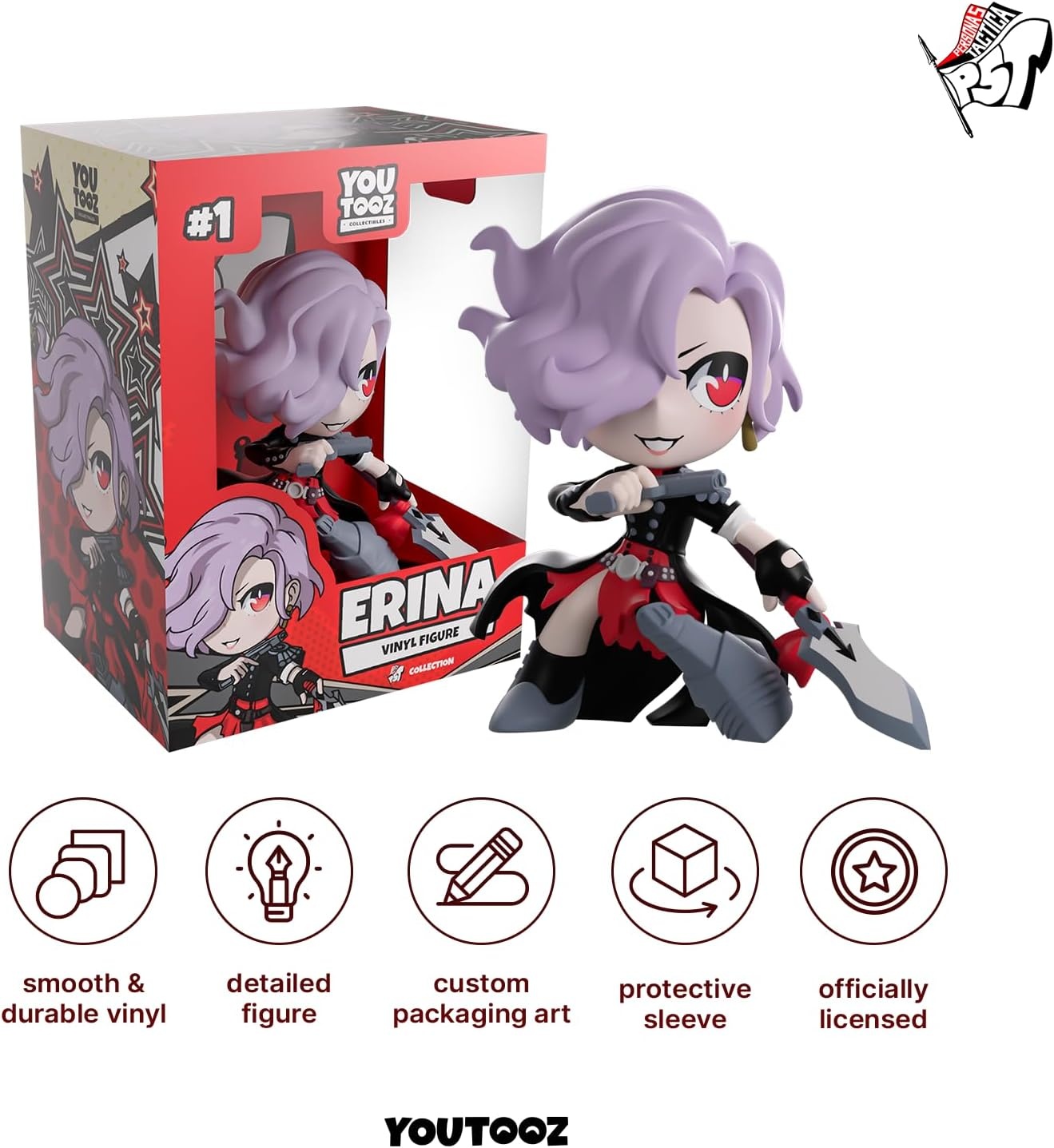 image:imageYoutooz Persona 5 Tactica Morgana Vinyl Figure 46Inch Collectible FigureErina
