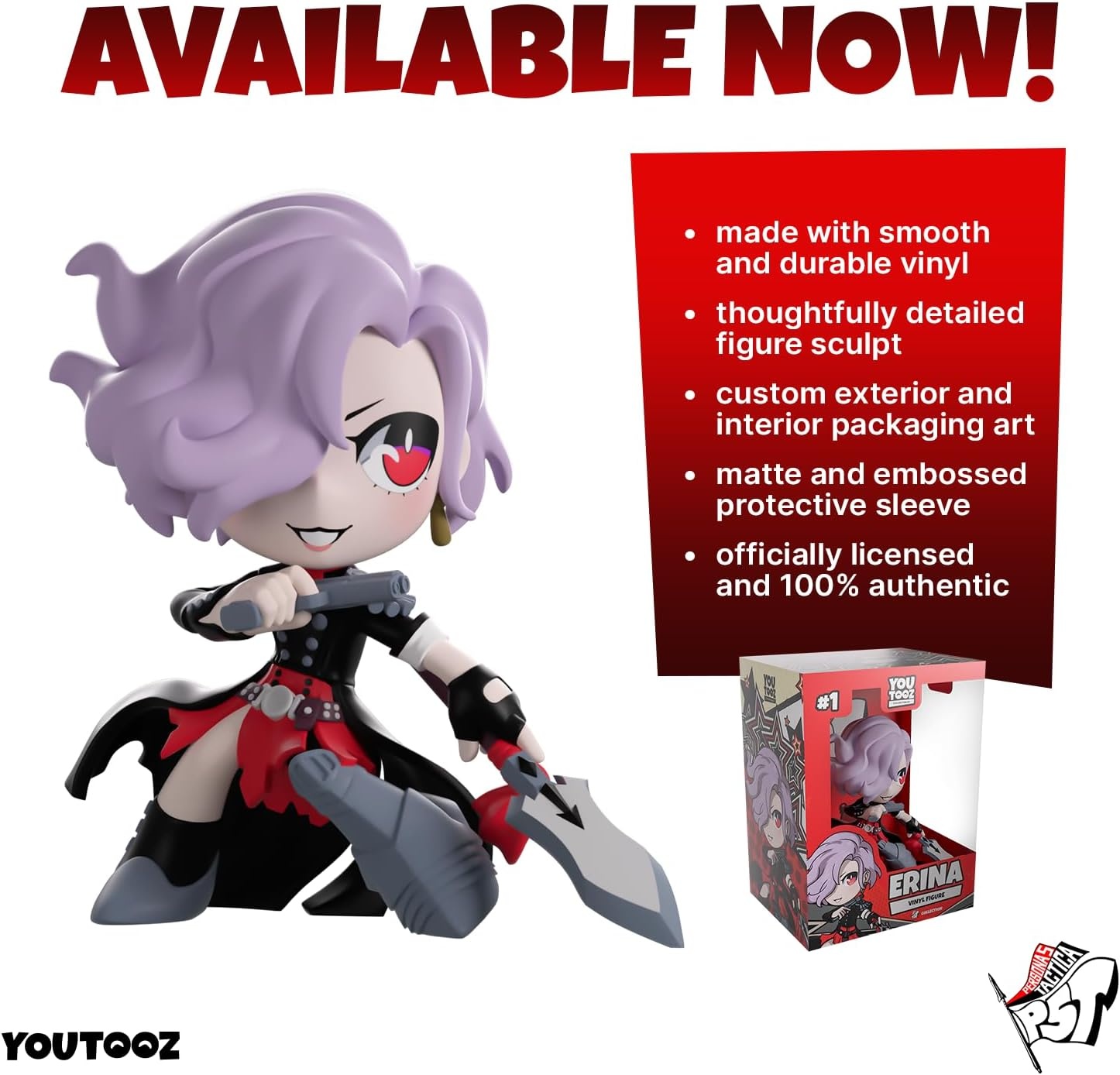 image:imageYoutooz Persona 5 Tactica Morgana Vinyl Figure 46Inch Collectible FigureErina